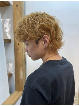 ミモザワークス(Mimosa Works) くせ毛を活かしたマレットヘア