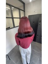アレンヘアー 函館店(ALLEN hair)&nbsp;ピンク×ブラック、エンドカラー