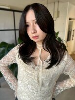 アンニュ(annuy)&nbsp;黒髪 透明感カラー 韓国風くびれヘア 髪質改善 艶髪 小顔カット