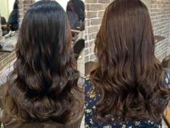 アクロ あべの店(ACRO)の写真/【当日予約OK】≪垢抜け韓国風hair≫コテ巻き風パーマで“今っぽ可愛く”毎日のお手入れも簡単に◎ #あべの