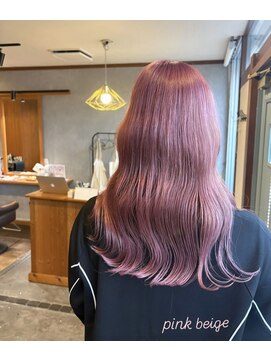 ヘアー ノーブル(hair noble) ピンクベージュ