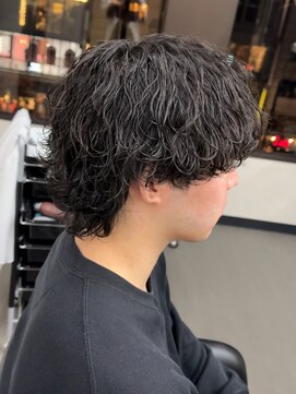 プルーブトウキョウ 渋谷(PROVE TOKYO) 爽やかビジネスツーブロック無造作ナチュラル波巻きパーマウルフ