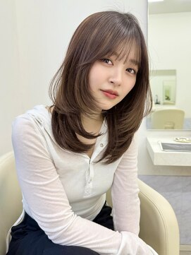 アイトーキョーエス 渋谷(AI TOKYO S) 着物ヘア/オリーブベージュ/ミディアムレイヤーカット/渋谷