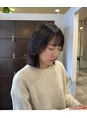 切りっぱなしボブ
