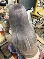 ヘアスタジオワン 藤沢店(HAIR STUDIO ONE)&nbsp;グレー×エクステインナーローライト