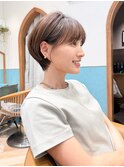 ハンサムショート/丸みショートボブ/20代30代40代50代/顔周り