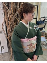 ソーソー(SoSo)&nbsp;クールショートお呼ばれヘア×着物着付け3.11