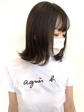 ヘアーアンドスパ フェリーチェ ミチ 野田屋町店(HAIR&SPA felice MICHI) 切りっぱなし風・外ハネボブ