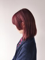 アディクト 綾瀬(ADDICT)&nbsp;【ADDICT_YuuYa】暖色系カラー_ボルドーピンク_ミニウルフ