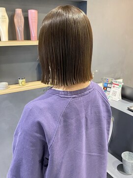 ラミエバイメルト 下北沢(lamie by melt) 花田/切りっぱなしボブ/美髪/ぷつっとボブ/グレージュ/下北沢