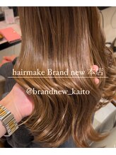 ヘアーメイク ブランニュー 東生駒店(hair make Brand new) 【髪質改善】白髪ぼかしカラー×うる艶トリートメント