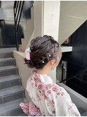 浴衣ヘアアレンジ、夏祭りヘアアレンジ