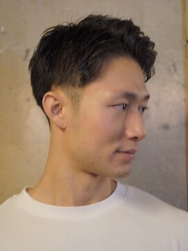 ノーエン(noen) ビジネスショートメンズマッシュツイストパーマツーブロック