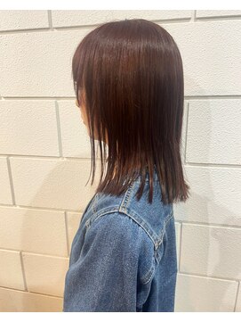 アルゴ 茅ヶ崎(ARUGO) ワインレッド×切りっぱなし/ワンレン/秋カラー/茅ヶ崎/小顔