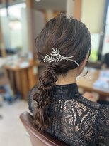 ヘアーメイク シャンプー(hair make shampoo)&nbsp;編みおろしダウンスタイル