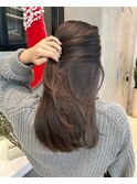 グレージュ　透明感カラー ローレイヤー ブルベ夏