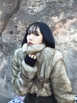 ブレンド 渋谷(BLend) 縮毛矯正.レイヤーカット.ブルーブラック.髪質改善. 黒髪