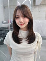 フィヴェント(Fivent) 美髪韓国レイヤーイメチェン似合わせ小顔シースルーワイドバング