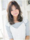 mod's天神/くすみベージュ大人かわいい韓国風巻き毛先パーマa