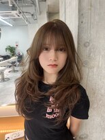 ロンドルピナス 小倉(Lond Lupinus)&nbsp;ミディアムヘア暗めカラー/デザインカラー/フェイスフレーミング