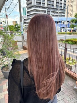 ハイレート ウニクス川越店(Hairate) 【Hairate本川越】ブリーチあり◎ピンクグレージュ