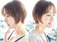 イチエ(ICHIE)の写真/【小顔見せカット×似合わせショートボブ】骨格や首の長さを計算した絶妙ラインでぴったりのスタイルを☆