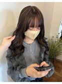 アッシュグレージュカラー×透明感カラー