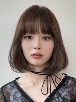 ロンドブルーム 天神大名店(Lond Bloom)&nbsp;ミディアムヘア韓国ボブタッセルボブレイヤーボブデザインカラー