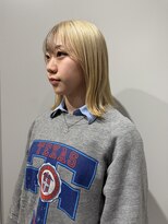 リガナッツ 十条店(Riganuts)&nbsp;ブロンドベージュ/ロブ/デザインカラー/ハイトーン