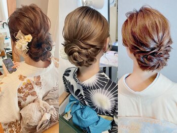 シュクレアミ 福島(sucre ami)の写真/周りを気にせず寛げるアットホームなサロン♪夏祭り、結婚式、七五三など様々な行事に♪