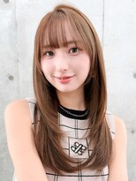 ロンドホットリップ 立川(Lond hot lip)&nbsp;くびれレイヤー/オリーブベージュ/顔周り/シースルー/立川