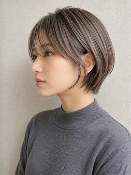 サンタフェ 岡崎店(Santa'Fe) 脱白髪染め/白髪ぼかしカラー/レイヤーカット/ショート
