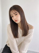 エイプリル 府中(APRiL)&nbsp;黒髪/グレーベージュ/レイヤーロング/髪質改善