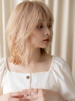 モッズヘア 越谷(mod's hair)&nbsp;外国人風ダブルカラーゆるふわレイヤーウルフカット10代20代W