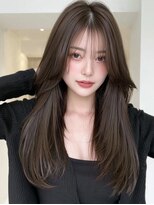 サロンドアイ(salon de i)&nbsp;くびれロングレイヤー × ダークショコラブラウン