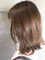 リッカ(ricca)&nbsp;モフイエローグレージュ&切りっぱなしロブ