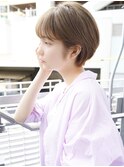 横顔がかわいい耳かけショート　N