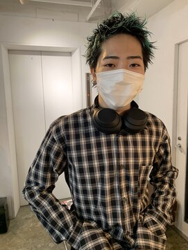 エルオム(EL.HOMME) 【MITSU】スパイキーベリーショート×アップバング