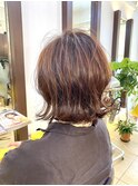 ショコラベージュ外ハネカール#ボブルフ#奏の杜#京成大久保