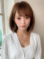 アフロート ディル(AFLOAT D'L)&nbsp;大人かわいい ワンレンボブ 前下がりボブ ひし形シルエット KI  