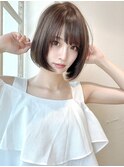 大人可愛い小顔前下がりボブ×ナチュラルボブ×ミニボブ20代30代