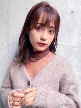 オーブ ヘアー エイミ 福岡七隈店(AUBE HAIR amy) 20代・30代_ワイドバングミディアム