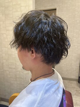 ヘアリゾート クオリア(hair resort Quaria by piece) ツイストスパイラルパーマ ウルフ 無造作 メンズショート♪