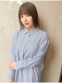透明感グレージュカラー