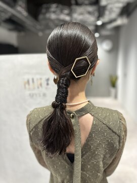 ミンクスオーバー(MINX OVER) 【ヘアセット】タイト編み下ろし