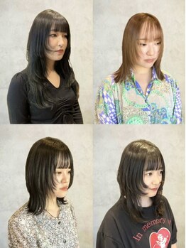 ジールサロン つくば本店の写真/顔周りの絶妙なレイヤーを入れて小顔に見せる☆意識した似合わせカットで、あなたの魅力を引き出します♪