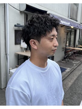 オムファミーユラグ(homme, famille raugh) メンズショートツイストスパイラル