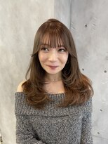 ロンドウル 熊本(Lond ulu) レイヤーカット/韓国/グレーベージュ/髪質改善/レイヤーロング