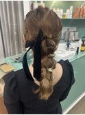 結婚式お呼ばれツインアレンジ