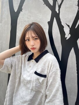 ナンバー アンフィール 渋谷(N° anfeel) 【RIKU】@kame_ri_  ナチュラルボブ